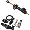 MOQIAOSEIKO Stabilizzatore di sterzo Compatibile con YAMAHA MT09 XSR900 MT-09 MT 09 XSR 900 700 2021-2024 2025 Supporto di montaggio ammortizzatore di sterzo per motocicletta Supporto stabilizzatore