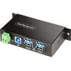 StarTech.com Hub USB gestito a 4 Porte con 4x USB-A, Alloggiamento industriale in metallo resistente, Protezione ESD e contro le sovratensioni, Montabile parete/scrivania/supporto, 3.0/3.1/3.2 Gen 1 5Gbps [5G4AINDRM-USB-A-HUB]