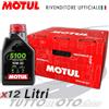 Motul 12 litri Olio Motore MOTUL 5100 10W30 4T MA2 Sintetico-Moto Scooter ATV 4 Tempi