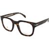 David Beckham DB 7123 086 | Occhiali da Vista Graduati | Plastica | Rettangolari | Marrone, Havana | Adrialenti
