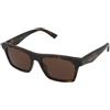 Alexander McQueen AM0472S 002 | Occhiali da Sole Graduati o Non Graduati | Plastica | Quadrati | Marrone, Havana | Adrialenti