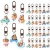 Dermalyx Set Di 30 Portachiavi Capybara, Simpatici Ciondoli Capybara Per Borse, Divertenti Charms Animali, Idee Regalo Per Feste Di Compleanno Bambini, Accessori Per Tasc