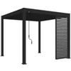 Ombréa Pannello laterale per pergola ombrÉa vs in alluminio antracite 1 mt