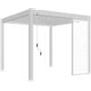 Ombréa Pannello laterale per pergola ombrÉa vs in alluminio bianco 1 mt
