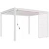 Ombréa Pannello a lamelle per pergola ombrÉa vs in alluminio bianco 1,3 mt