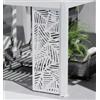 Ombréa Pannello laterale decorativo a foglie per pergola ombrÉa vs in alluminio bianco 1 mt