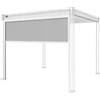 Ombréa Tenda laterale per pergola ombrÉa vs in textilene bianco lato 3 mt