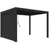 Ombréa Tenda laterale motorizzata per pergola ombrÉa vs in textilene antracite lato 3 mt