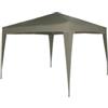 EuroGarden Gazebo da esterno pieghevole eurogarden in acciaio grigio 3x3 m