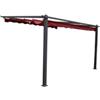 EuroGarden Pergola addossata da esterno eurogarden daiana in alluminio burgundy 4x3 m