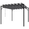 EuroGarden Pergola bioclimatica da esterno eurogarden louver in acciaio grigio 3x3 m