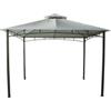 EuroGarden Gazebo da giardino con doppio tetto eurogarden deluxe in acciaio ecrÙ 3x3 m