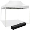 Riviera Gazebo richiudibile pieghevole riviera in tessuto impermeabile e anti uv bianco 3x2 m