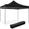 Riviera Gazebo richiudibile pieghevole riviera in tessuto impermeabile e anti uv nero 3x3 m