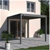 Ombréa Pergola bioclimatica ombrÉa vs in alluminio antracite 308x308x257 cm