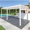 Ombréa Pergola bioclimatica ombrÉa vs in alluminio bianco 599x308x257 cm