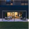 Ombréa Pergola bioclimatica addossata ombrÉa vs in alluminio antracite 599x399x257 cm