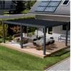 Ombréa Pergola bioclimatica motorizzata ombrÉa elmo in alluminio antracite 604x403x256 cm