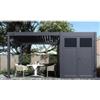 Ombréa Pergola bioclimatica e casetta da giardino ombrÉa in alluminio antracite 5x3 mt