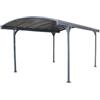 Canopia Tettoia auto singola canopia delage 5000 in alluminio grigio 290x500x240 cm