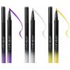 FIUTEKO 3 Colori Eyeliner Glitter Metallico, Eyeliner Liquido Waterproof a Lunga Durata con Alta Pigmentazione e durevole waterproof e resistente Viola, Argento, Giallo per Trucco Occhi Luminoso e Creativo