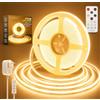 LUXONIC 24V COB Continua Striscia LED 5M,8MM Bianco Caldo 3000K Nastri LED