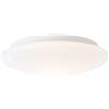 Lightbox Lampada da parete e soffitto per esterni 8 cm di altezza - Ø 28 cm - plafoniera per esterni bianca - resistente agli spruzzi - attacco E27 - max. 20 W - una lampada universale - in