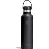 Hydro Flask - Standard Flex Cap 621 ml (21 oz) Bottle - Acciaio Inox, Ermetico, Compatibile con Portabicchieri - Isolato Freddo 24 Ore & Caldo 12 Ore - Black