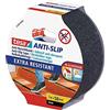 Tesa Nastro Antiscivolo - Adesivo Antiscivolo per L?Uso Interno Ed Esterno - per Scale e Pavimenti Lisci - Nero - 5 m x 50 mm