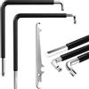 Dbuwqips Set 3 Pezzi Utensili Regolazione Finestre e Porte Torx T15 Chiavi Esagonali 4 mm e Testa a Sfera 4 mm e Chiave per Cuscinetti per Manutenzione di Porte Finestre di Chiavi a Brugola Set