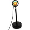 Haofy Lampada da Tramonto a LED, Proiettore per Luce Notturna RGB a 16 Colori con Rotazione di 360 Gradi, Lega di Alluminio, per Camera da Letto, Bar, Alloggio in Famiglia