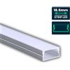 VTAC Profilo in Alluminio Piatto L. 2mt. per Strisce Led - SKU 23174 (4 Pezzi)
