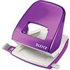 Leitz Perforatore in Metallo NeXXt WOW, fino a 30 Fogli, Retail Box, Viola