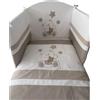Pali Set Letto 3pz Orsone con Paracolpi, Piumone e Federa Cuscino