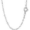 NKlaus catena d'ancora in argento 925 80cm collana piatta arrotolata larghezza: 1,9mm collana da donna 5367