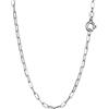 NKlaus catena d'ancora in argento 925 80cm collana piatta arrotolata larghezza: 1,8mm collana da donna 4451