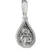 NKlaus Ciondolo Icona Argento 925 Santa Matrona 22,4mm x 15mm catena ciondolo filigrana 15516