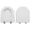 CERAMICA DOLOMITE Copriwater Dolomite Zagara 2P Compatibile in Poliestere bianco - Cod. Articolo: 133.01.ZAGARA