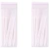 Cerioll Stuzzicadenti In Plastica,Stick Interdentali,120 Pezzi Filo Interdentale Portatile,Stuzzicadenti A Doppia Punta,Spazzola interdentale,Interdentali Spazzolino Dentale Orale Per Pulizia Orale (Bianco)