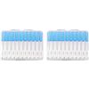 ZJchao Spazzola Interdentale Monouso Spazzolino Denti 80pcs Stuzzicadenti Gomma in plastica Picchi morbidi Professionali Pulizia dei denti Orale Pulitori interdentali