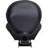 Fabater Sella Monoposto per Moto, Schiuma di Neoprene Modellata in Ecopelle Comfort Staffa in Acciaio Resistente Sedile a Molla per Moto, Sella per retrò con Kit Staffa a Molla Base Robusta (BLACK)
