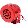 Fdit Corno forte 12V 110dB Electric Car Truck Moto guidato Freno motore Air Raid Sirena Corno allarme forte rosso 50s