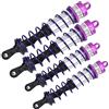 KIMISS Zd Racing Zd Racing Shocks 4Pcs 1/8 Rc Car Metal Oil Pressure Regolabile Ammortizzatore Anteriore Ammortizzatore Posteriore Ammortizzatore (Arancione) (Viola)