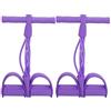 plplaaoo Pulisci bande di resistenza elastica della corda 4 Attrezzatura di fitness TPE di alta qualità per sedersi addestrando yoga che allunga la portatile leggera per gli appassionati (Viola)