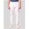 Blooker Pantalone uomo in lino e cotone con coulisse - slim fit