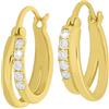 Mast Industria Italiana MJ POST 498 ORECCHINO DEFINITIVO MEDICAL JEWELS DOPPIO CERCHIO ORO