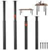 VEVOR Ganmbe per Tavolo Regolabili in Altezza 71-110 cm, Gambe per Scrivania Smontabili in Acciaio, Carico Max. 544 kg, Installazione Rapida, per Scrivania da Ufficio e Tavolo da Bar, Set da 4, Nero