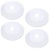 PATIKIL Copertura Tubo Acqua Decorazione 1.18-2,17 (30-55mm), 4Pz Copri Tubi Termosifoni Copertura per Tubi Riscaldamento Piastra Scudetto Colletto Radiatore per Tubo Parete, Bianco