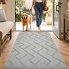 Biscpro Zerbino da 80x120cm,Lavabile,per Interni,Antiscivolo,Assorbente,per Ingresso,Patio,Giardino,Lavanderia,Animali Domestici-Light Grey