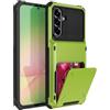 SORAKA Custodia per Samsung Galaxy A56 5G con porta carte PC TPU 2 in 1 Custodia bumper a doppio strato Cover antiurto può contenere 5 carte